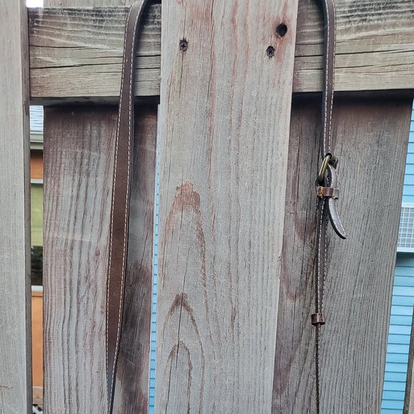 Patricia Nash Brown Italian Leather Saddlebag - Picture 4 of 7